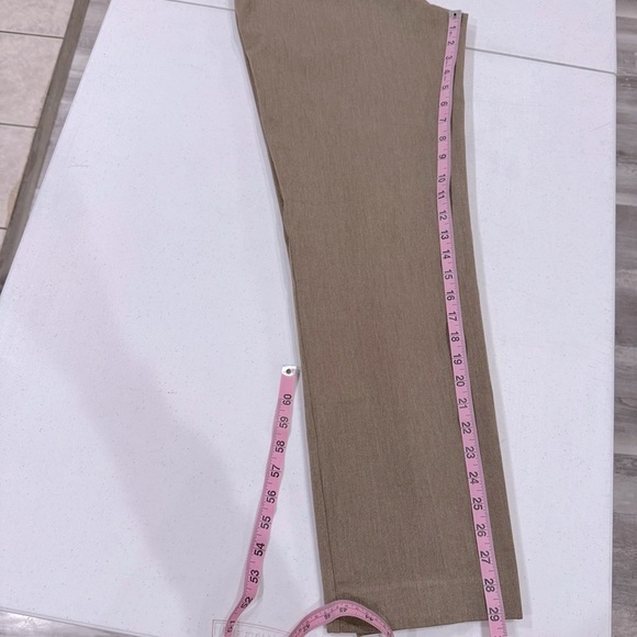 Talbots Heritage Dress Pants Side Zipper Tan Heather Straight Leg Women’s Size 8 - Picture 9 of 11